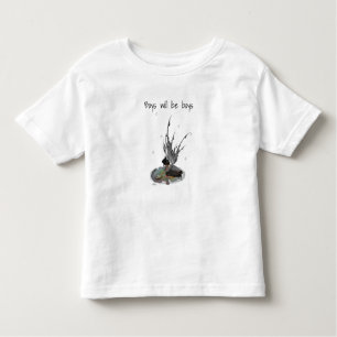 Camiseta Rapaz Chuva Fada com Camisa-T do Sapo Toddler Boy