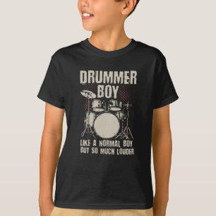 Camiseta Rapaz Drummer  Presente do tambor