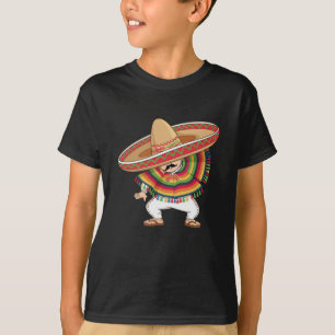 Camiseta Rapaz Mexicano Dabbing Poncho Cinco de Mayo