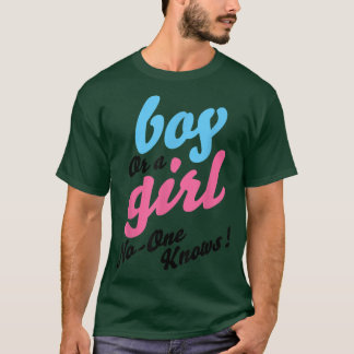 Camiseta rapaz ou menina, ninguém conhece a festa de revela
