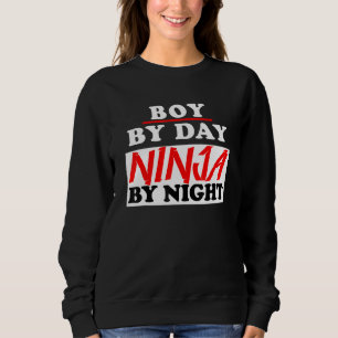 Camiseta Rapaz Por Dia Ninja Por Jogos Noturnos Ninja
