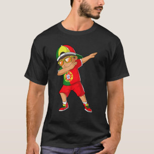 Camiseta Rapaz Português Dança Dabbing Raízes de Portugal H