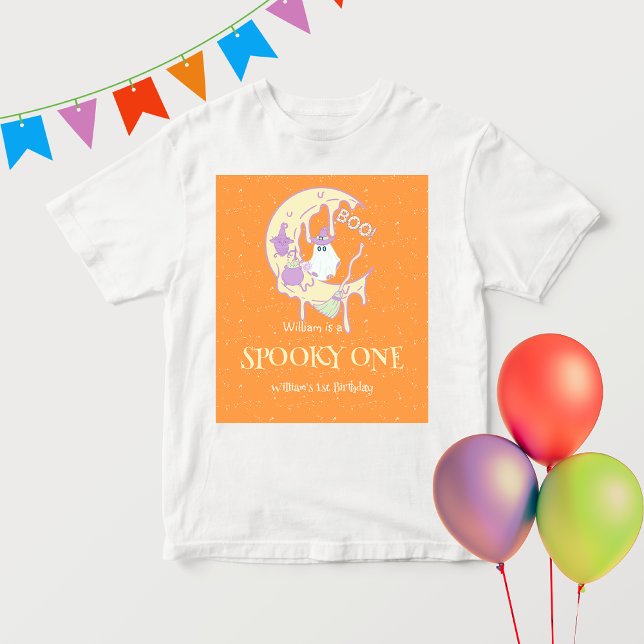 Camiseta Rapaz Spooky Um primeiro aniversario de Dia das Br (Criador carregado)