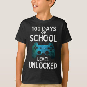 Camiseta Rapazes 100 Dias De Videos games De Jogadores De E
