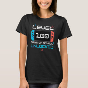 Camiseta Rapazes 100 Dias De Videos games De Jogadores Retr