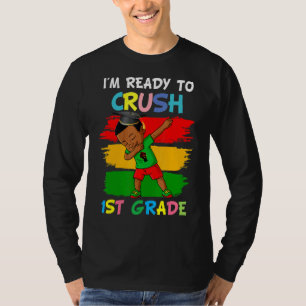 Camiseta Rapazes A Dar De Volta À Escola Estou Pronto Para