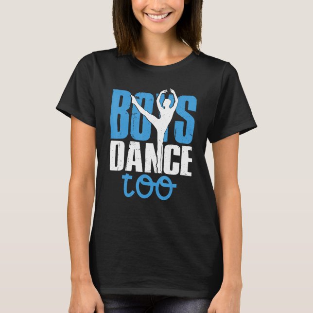 Camiseta Rapazes dançam Balé para dança de salão (Frente)