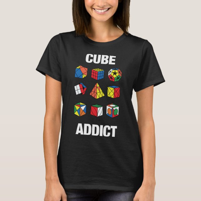 Camiseta Rapazes de Cubo Cubo Quebra-cabeça de Velocidade (Frente)