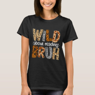 Camiseta Rapazes divertido animal selvagem sobre ler mano l