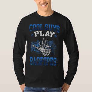Camiseta Rapazes Legais Tocam Gaita de Fole Escocesa