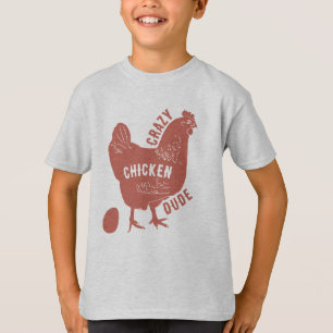 Camiseta Rapazes Loucos de Galinha