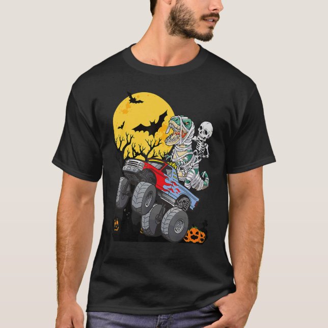 Camiseta Rapazes Monstros do Halloween Monstros Pumpkin Mum (Frente)