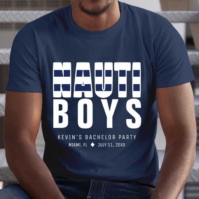 Camiseta Rapazes Nauticos Festa de Despedida de Solteiro Di (Nauti Boys Funny Bachelor Party T-Shirt
)