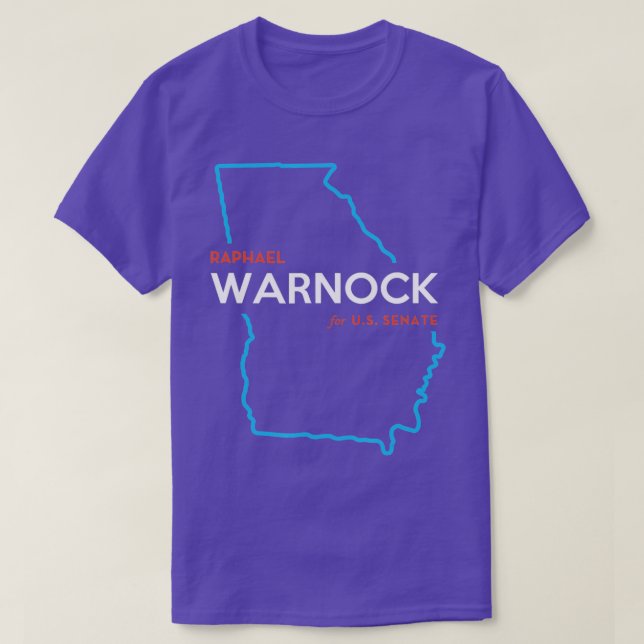 Camiseta Raphael Warnock para Senador 2022 Senado Geórgia C (Frente do Design)