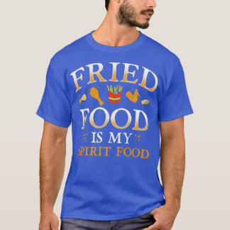 Camiseta Rápida Comida Fried Comida Love Dizendo