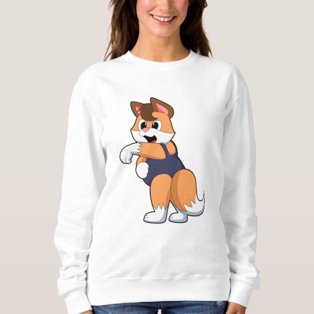 Camiseta Raposa a Nadar com maiô (Frente)