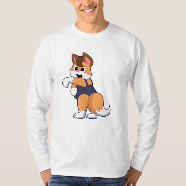 Camiseta Raposa a Nadar com maiô (Frente)