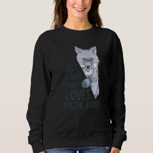 Camiseta Raposa Árctica Apenas Um Rapaz Raposa Animal Antár