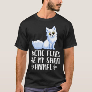 Camiseta Raposa Árctica É Meu Animal Espiritoso