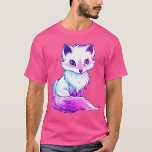 Camiseta Raposa Árctica Pastel I Raposa Árctica Cúbica