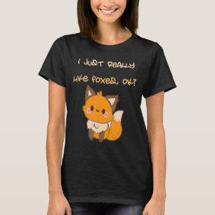 Camiseta Raposa Bela Tímida Eu Gosto Muito De Raposa Ok