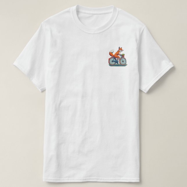 Camiseta Raposa Bicicleta (Frente do Design)