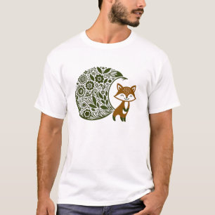 Camiseta Raposa-branca com toque natural