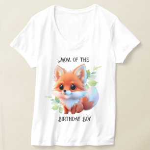 Camiseta Raposa-branca desenhando animais florestais amigos