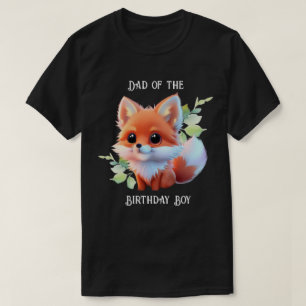 Camiseta Raposa-branca desenhando animais florestais amigos