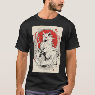 Camiseta Raposa branca japonesa