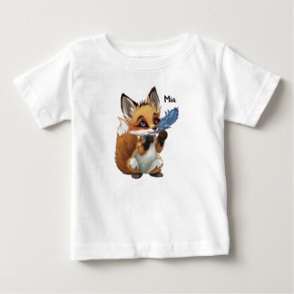 Camiseta Raposa Caprichosa com uma Pena