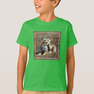 Camiseta Raposa Cinzenta Jovem no Parque Nacional Torres De