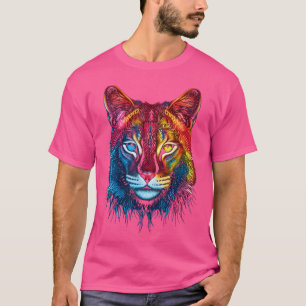 Camiseta Raposa Colorida De Gato