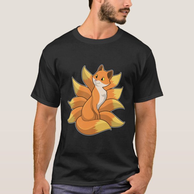 Camiseta Raposa com 9 coroas de raposa (Frente)