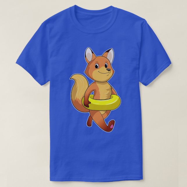 Camiseta Raposa com bóia salva-vidas (Frente do Design)