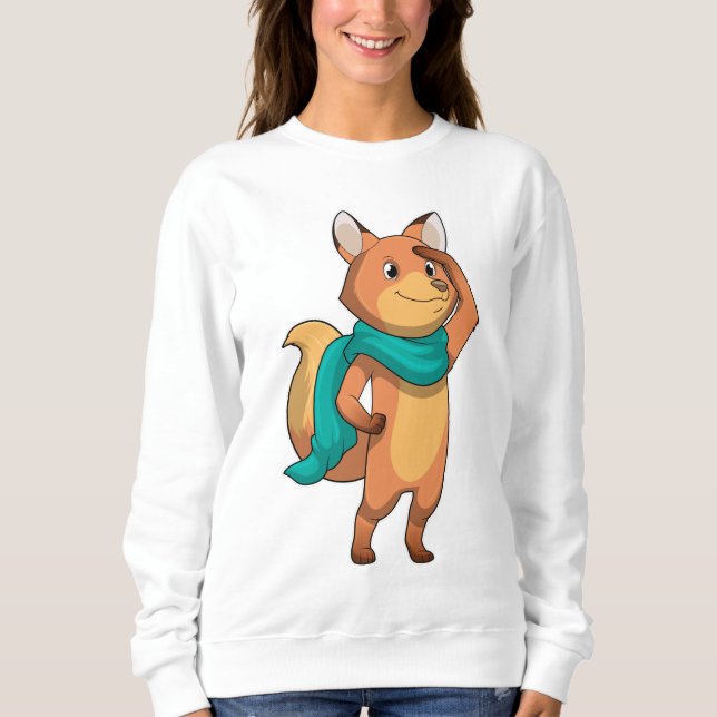 Camiseta Raposa com Cachecol (Frente)