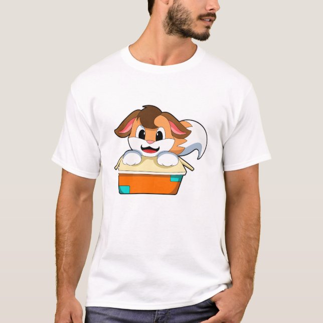 Camiseta Raposa com caixa (Frente)