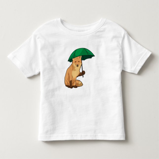 Camiseta Raposa com guarda-chuva (Frente)