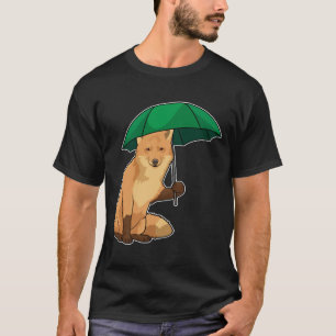 Camiseta Raposa com guarda-chuva