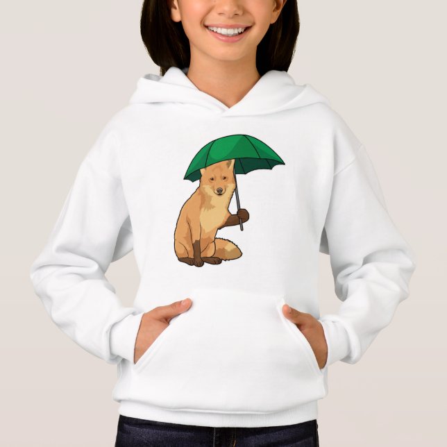 Camiseta Raposa com guarda-chuva (Frente)