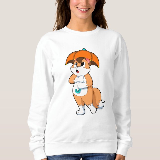 Camiseta Raposa com guarda-chuva (Frente)