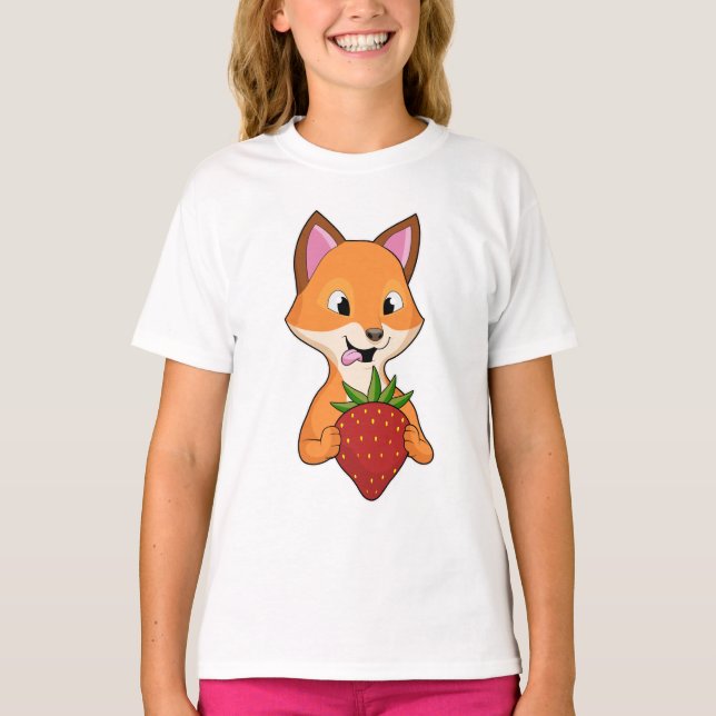 Camiseta Raposa com Morango (Frente)