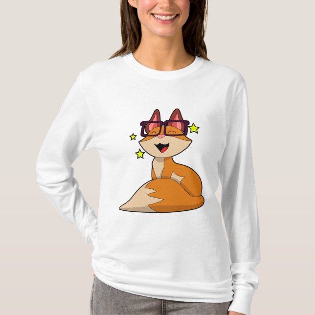 Camiseta Raposa com Óculos (Frente)