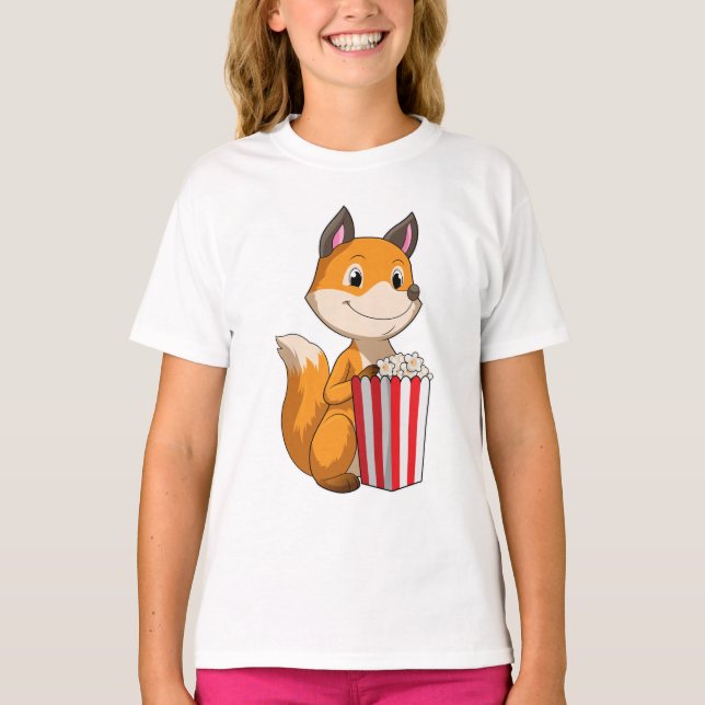 Camiseta Raposa com pipoca (Frente)