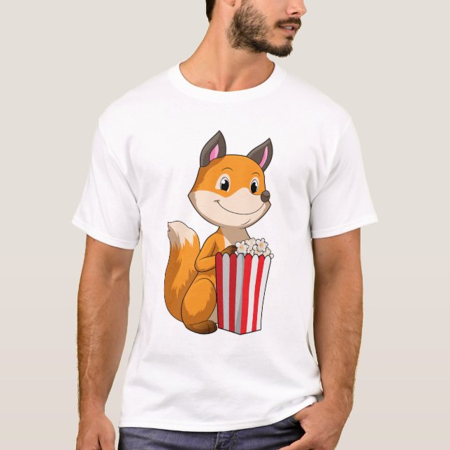 Camiseta Raposa com pipoca (Frente)