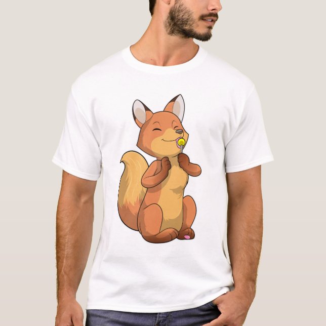 Camiseta Raposa com pirulito (Frente)
