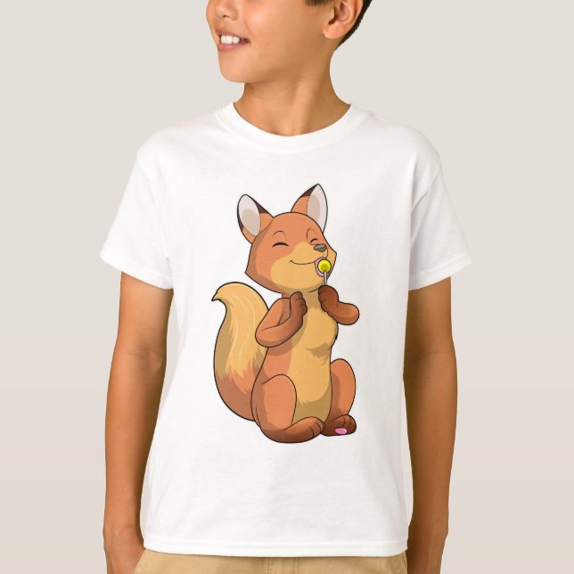 Camiseta Raposa com pirulito (Frente)