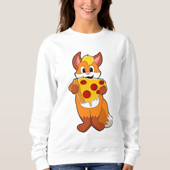 Camiseta Raposa com Pizza (Frente)