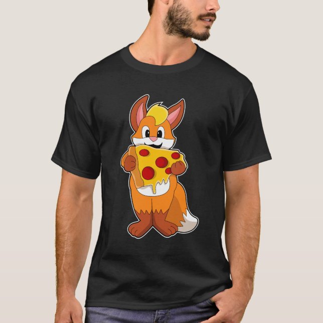 Camiseta Raposa com Pizza (Frente)