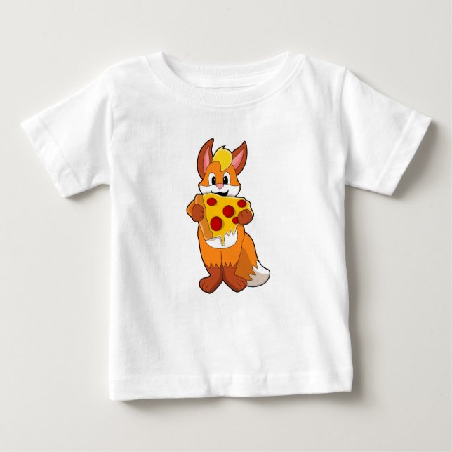 Camiseta Raposa com Pizza (Frente)